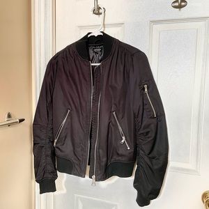 Topshop black bomber jacket